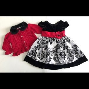 Toddler Girl Jona Mitchell’s Dress 2T with Sweater